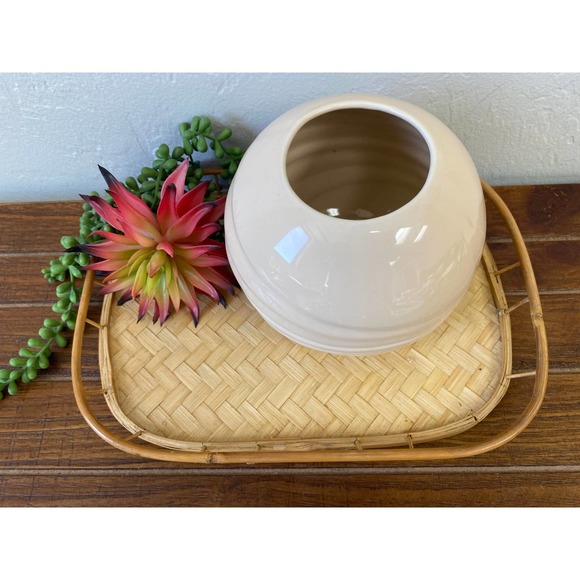 Blush Pink Contemporary 1980’s Sphere Vase - Picture 2 of 3